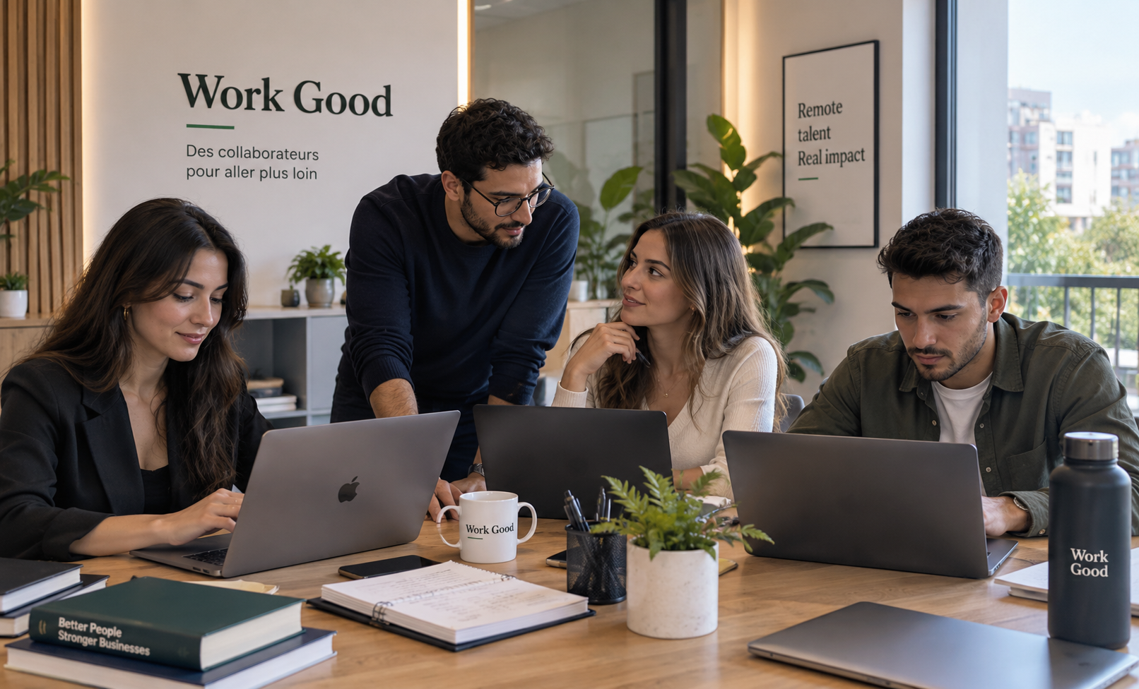 Équipe Work Good dans un environnement de travail professionnel